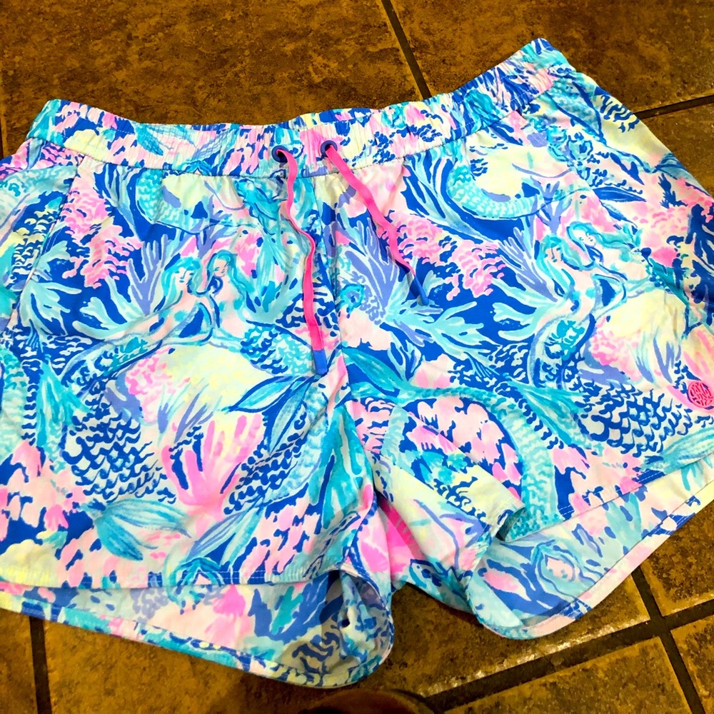 Lily Pulitzer shorts. Pink, Blue, & Yellow!